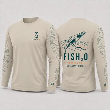 Sand Topo Long Sleeve, front and back