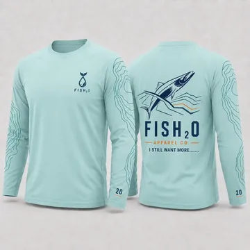 Seafoam Topo Long Sleeve, front and back