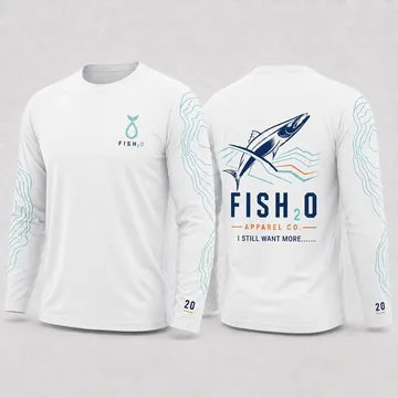White Topo Long Sleeve, front and back